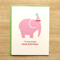 Image 1 of Elephant Birthday Card