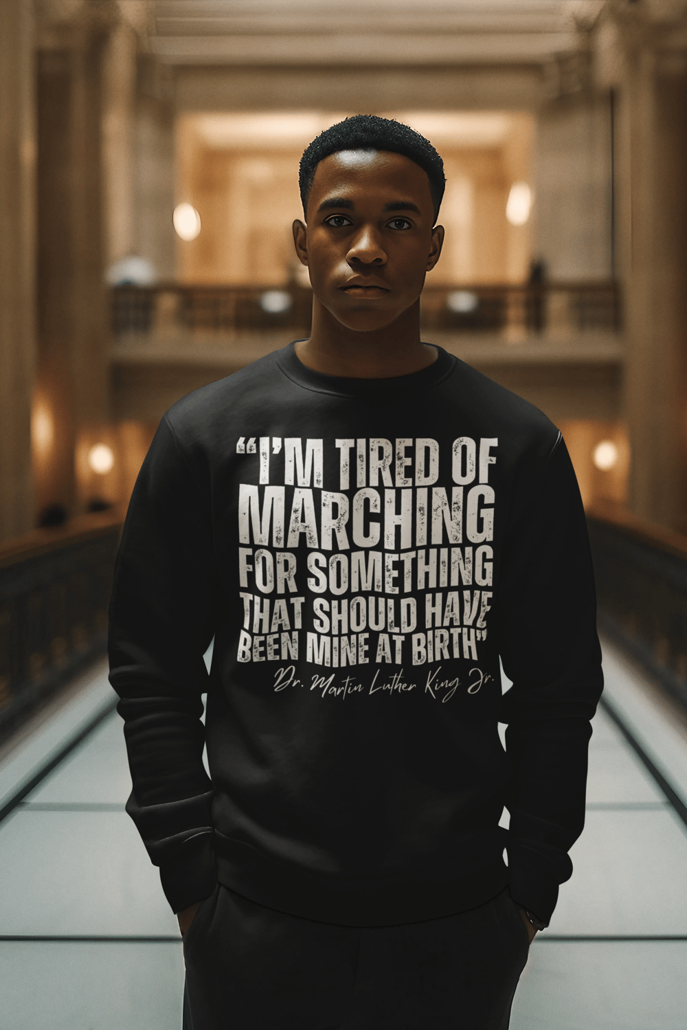 Image of MLK MARCHING QUOTE SHIRT