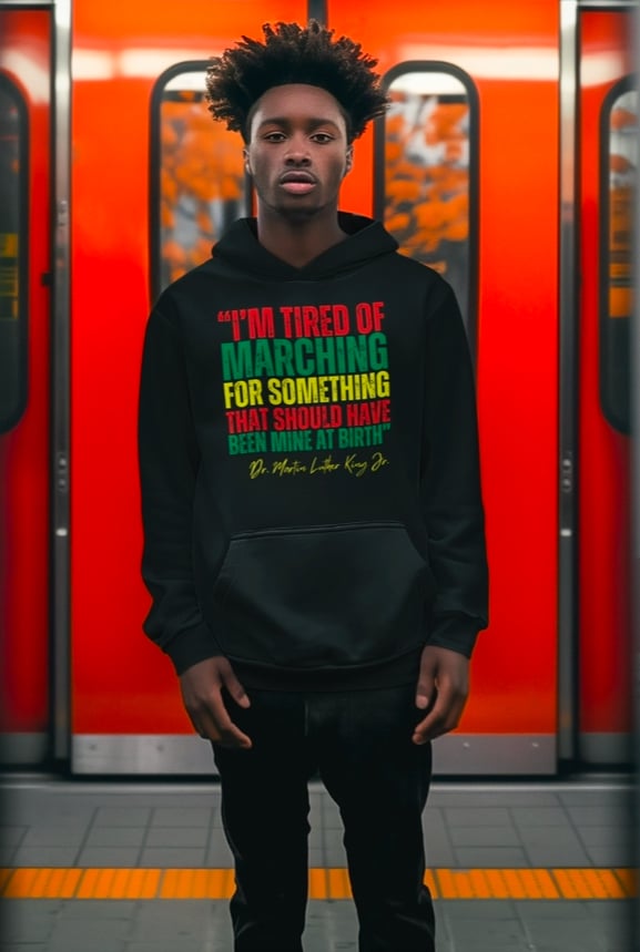 Image of MLK MARCHING QUOTE SHIRT