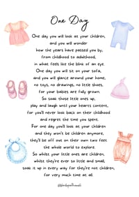 One day you will look at your children 