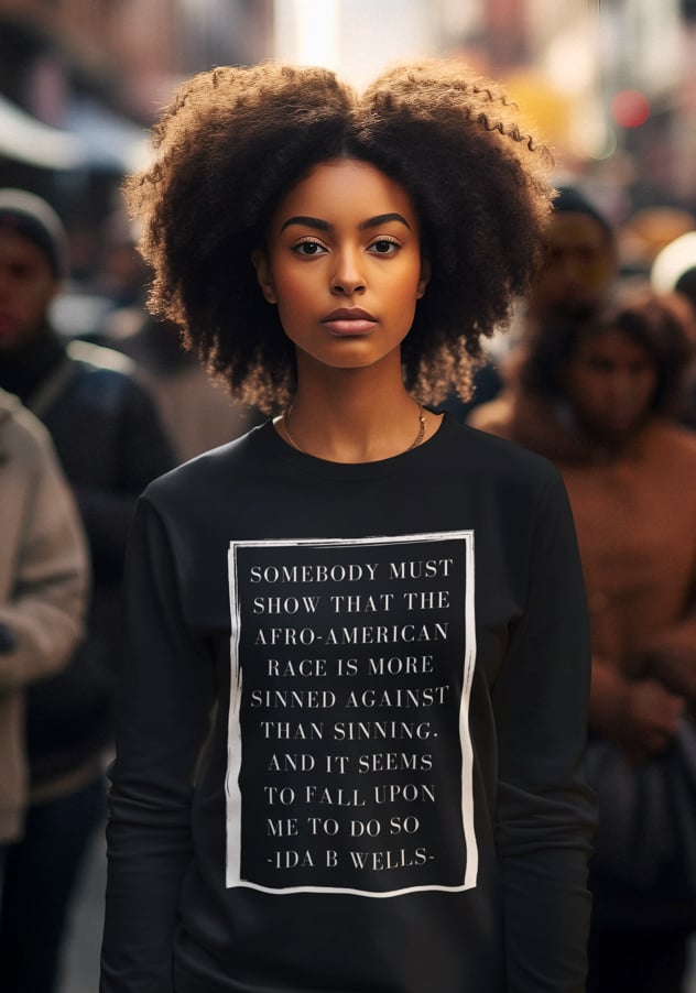 Image of IDA B. WELLS QUOTE TSHIRT