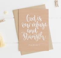 Psalm 46:1 A6 Greeting Card 