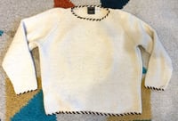 Image 1 of Chamula Monitaly yuketen hand woven merino sweater, made in Mexico, fits M/L