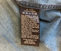 Image 7 of 45 rpm indigo dyed denim chambray shirt, size 5 (L/XL)