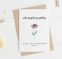 With Deepest Sympathy A6 Greeting Card 