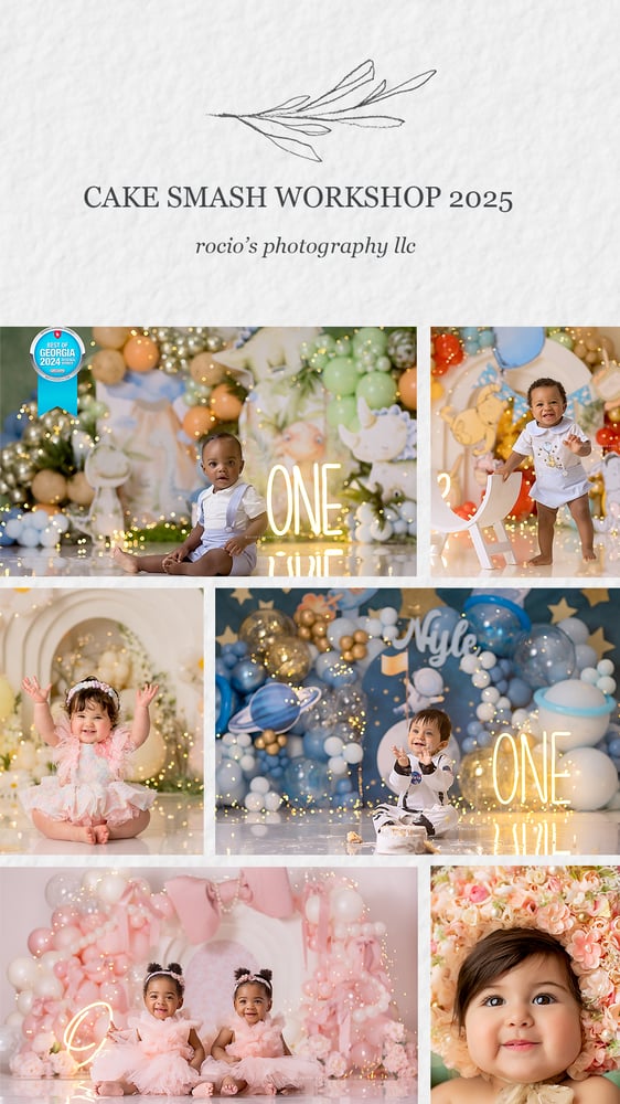 Image of ROCIO'S PHOTOGRAPHY | SMASH CAKE MASTER CLASS $899