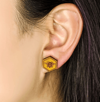 Image 3 of Bee Earrings