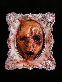 Image 1 of Carved Face Sculpture in Ornate Frame 