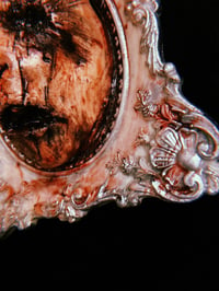 Image 2 of Carved Face Sculpture in Ornate Frame 