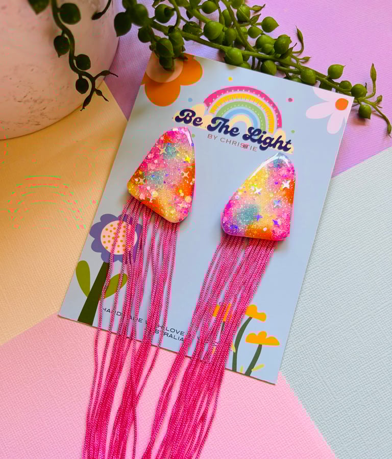 RAINBOW GALAXY - TRIANGULAR TASSELS