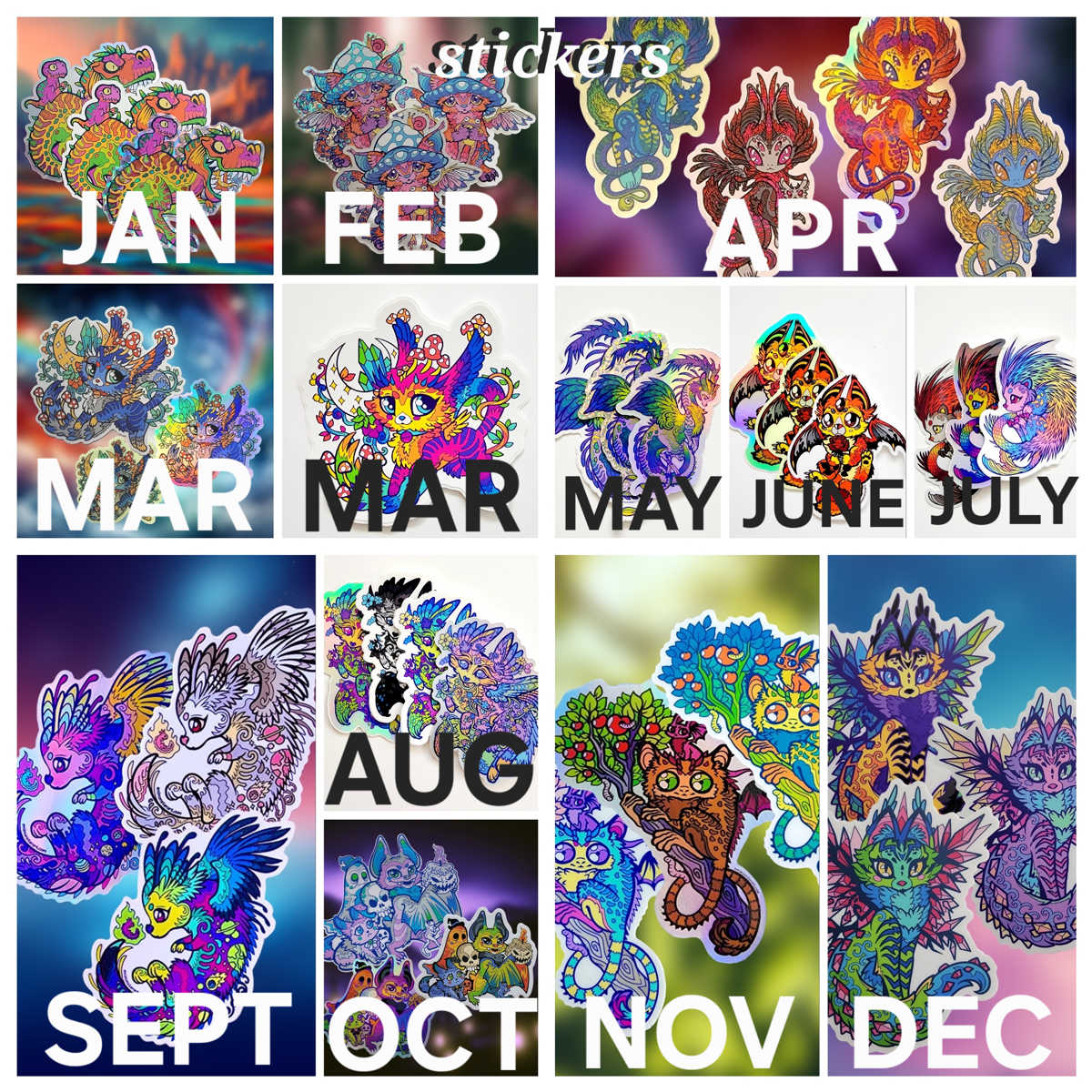 Image of 2024 LEFTOVERS {pins & stickers}