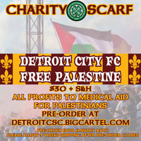 Image 1 of Free Palestine x Detroit City FC Charity Scarf