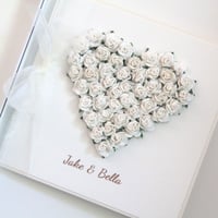 Image 1 of Valentines Day Card. Bespoke Custom Made Love Heart Card For The One You Love.