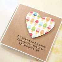 Image 2 of Funny Valentines Day Card. Handmade Love Card for Husband or Wife. 1st Valentines Together.