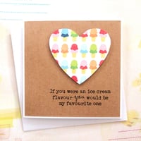 Image 1 of Funny Valentines Day Card. Handmade Love Card for Husband or Wife. 1st Valentines Together.