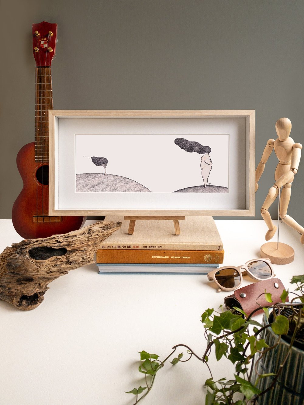 Image of Ready to Hang Framed Art ‘Untitled’
