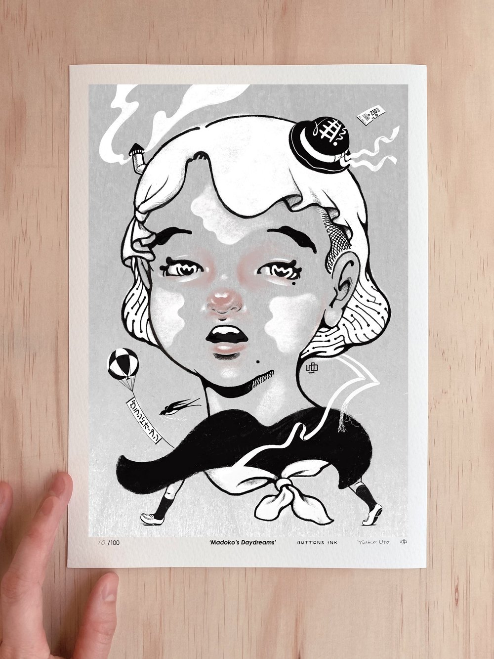 Image of Art Print ‘Madoko’s Daydreams’  (Limited print of 100)