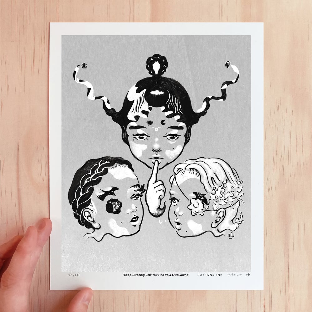 Image of Art Print ‘Keep Listening Until You Hear Your Own Sound’ (Limited print of 100)