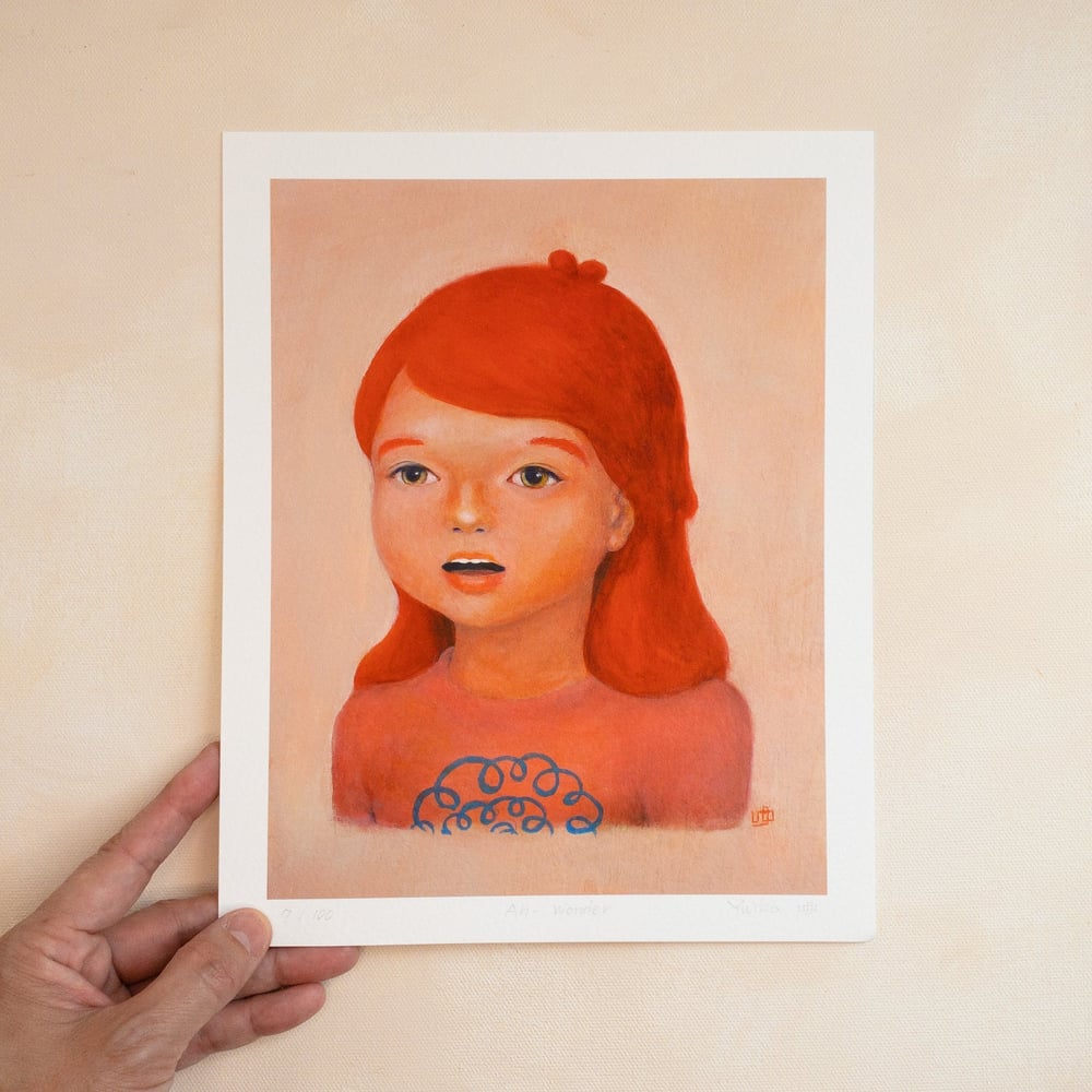 Image of Art Print - Popoco ‘Ah - Wonder’ (Limited print of 100)