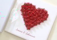 Image 1 of Valentines Day Card. Love Heart Card For Your Husband Wife 1st Valentines Together.