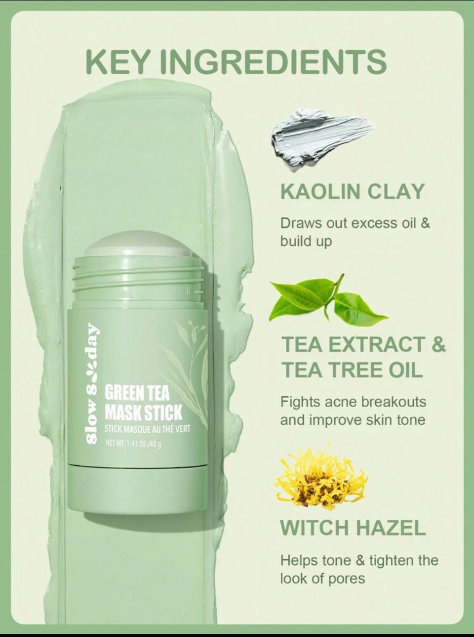 Image of Slow Sunday Green Tea Mask Stick