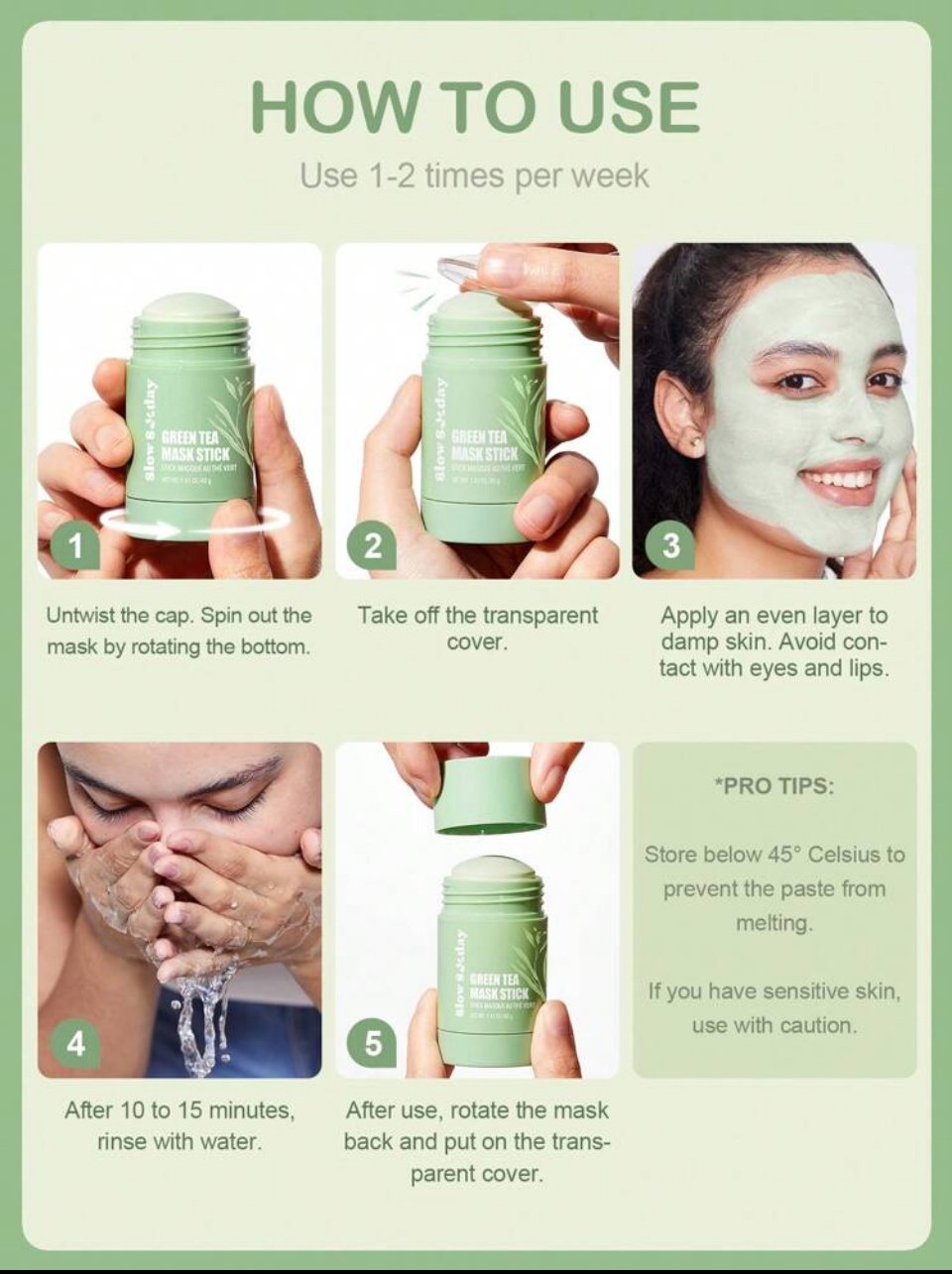 Image of Slow Sunday Green Tea Mask Stick