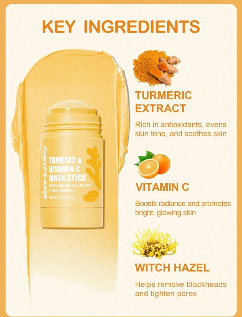 Image of Slow Sunday Tumeric & Vitamin C Face Mask Stick