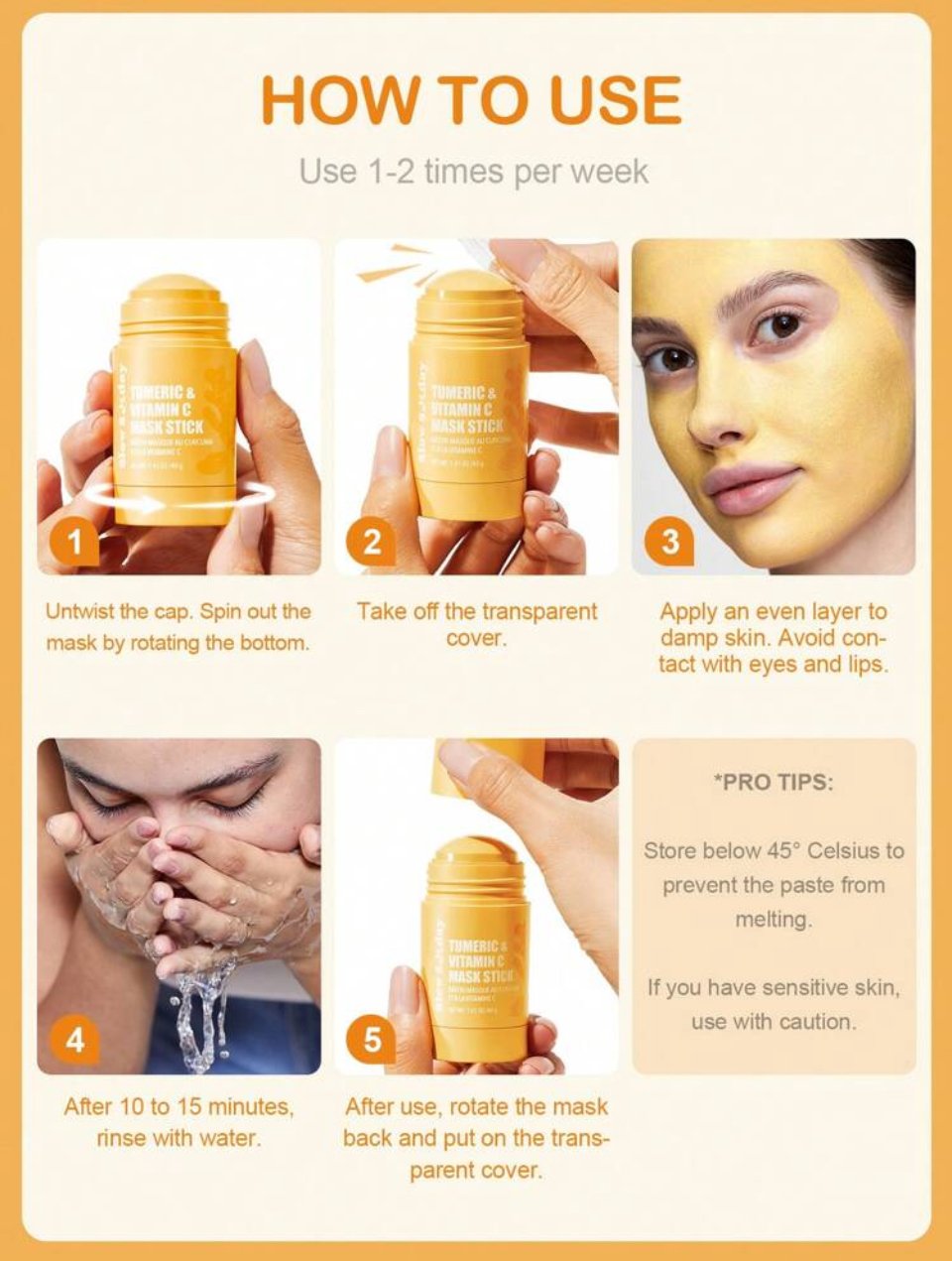 Image of Slow Sunday Tumeric & Vitamin C Face Mask Stick