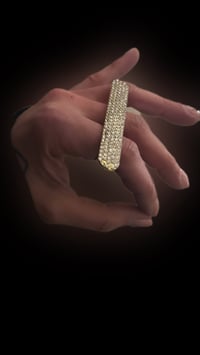Image 2 of Rhinestone bar ring