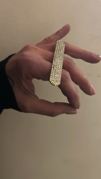 Image 9 of Rhinestone bar ring