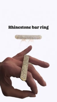 Image 6 of Rhinestone bar ring