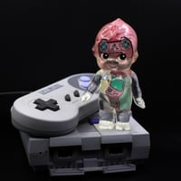 Image 2 of 4.5" Large Glow in the Dark 1UP Art Show Exclusive Kilos Kewtie (PLUS blind box mystery mini figure)