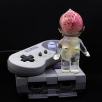 Image 3 of 4.5" Large Glow in the Dark 1UP Art Show Exclusive Kilos Kewtie (PLUS blind box mystery mini figure)