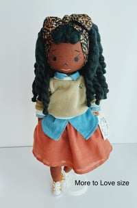 Image 4 of Maddy Handmade Linen Doll (PREORDER - THIS ITEM WILL SHIP ON OR BEFORE APRIL 15TH, 2025)