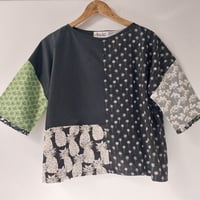 Image 1 of KylieJane Mixed Up Swing top-dandelions and bees