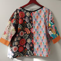 Image 1 of KylieJane Mixed Up Swing top -friendship and floral