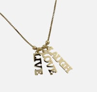 Image 1 of Live Love Laugh Necklace 