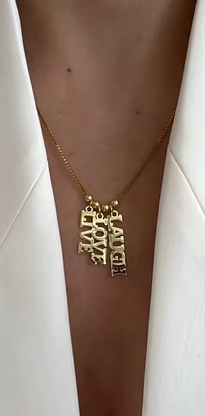 Image of Live Love Laugh Necklace 