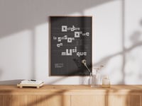 Image 1 of Octobre ouvre la saison en musique | Affiche signée par Philippe Apeloig