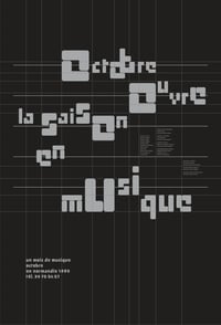 Image 5 of Octobre ouvre la saison en musique | Affiche signée par Philippe Apeloig