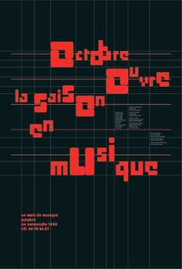 Image 6 of Octobre ouvre la saison en musique | Affiche signée par Philippe Apeloig