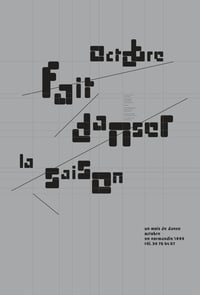 Image 8 of Octobre fait danser la saison | Affiche signée par Philippe Apeloig