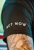 "Act Now" Charity T-shirt in Black Image 3