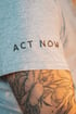 "Act Now" Charity T-shirt in Grey Image 3