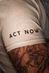 "Act Now" Charity T-shirt in White Image 3