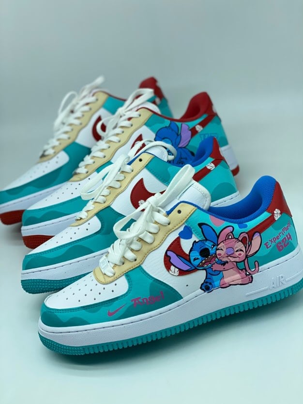 Image of Stitch and Angel Air Force 1
