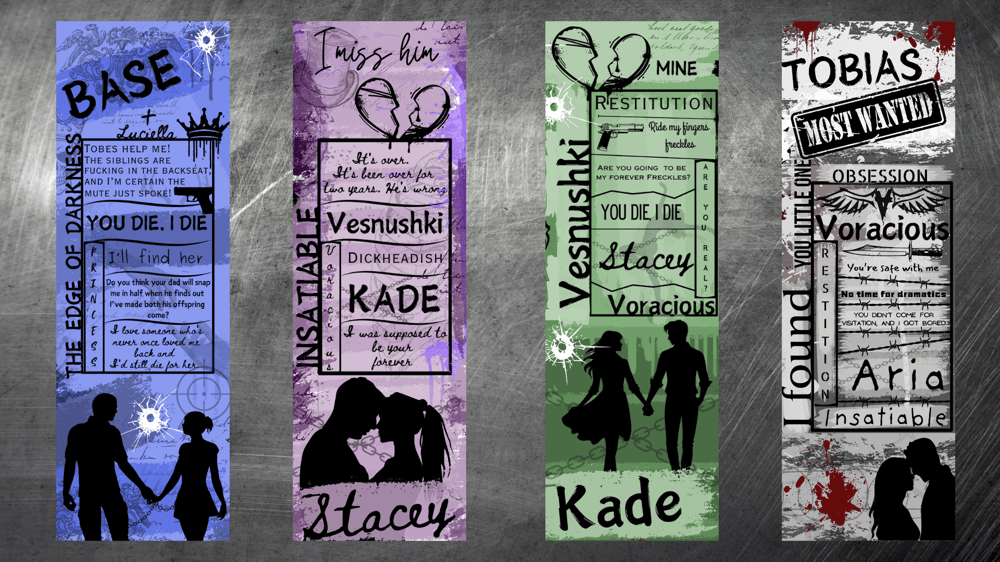 Image of Officially licensed the edge of darkness trilogy bookmarks 