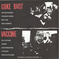 Image 2 of COKE BUST / VACCINE split 7" EP