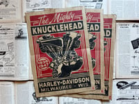 Image 1 of The Mighty Knucklehead Linocut Print FREE SHIPPING