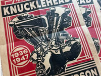 Image 2 of The Mighty Knucklehead Linocut Print FREE SHIPPING